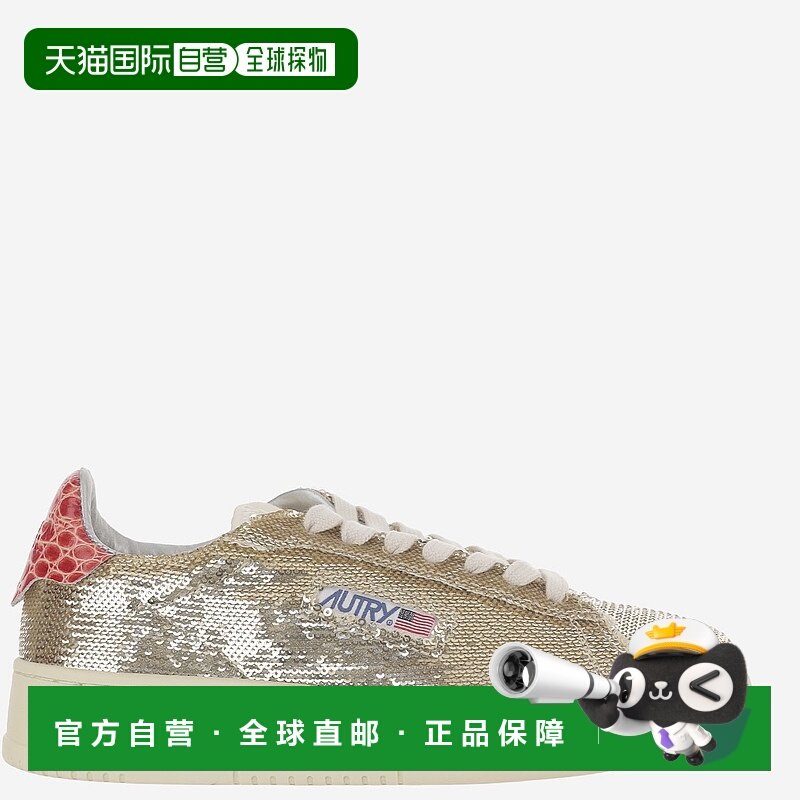 香港直邮AUTRY 女士运动鞋 ADLWTI03PLATINUMRED AW2025 金色