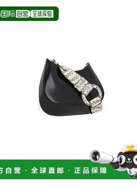 1h可退 香港直邮Prada 普拉达 女士 CLEO 黑色皮革肩包 1BC499VXO