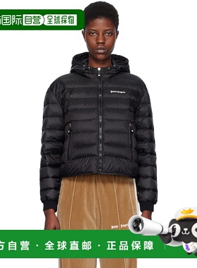 香港直邮Palm Angels 棕榈天使 女士 黑色绗缝羽绒夹克 PWED026S2