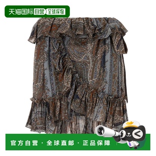 女士 laurent 半身裙丝绸a字裙 欧洲直邮saint 1h可退