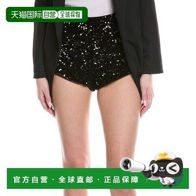 自营Bardot Wrenley Sequin Mini Short - black 美国奥莱直发