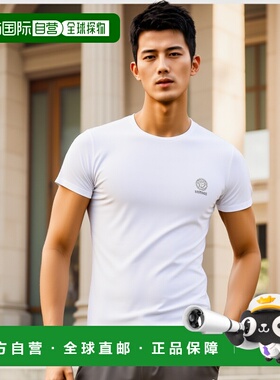 1h可退 欧洲直邮VERSACE 男士T恤AU101931A10011A1001范思哲上衣