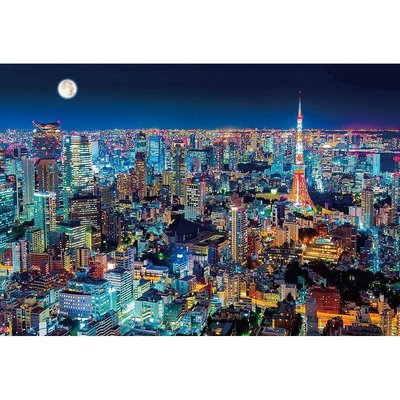 日本直邮beverly玩具1000片拼图东京夜景49×72cm母婴早教