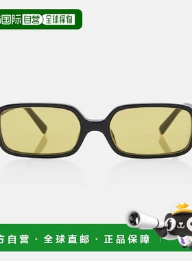 1h可退 香港直邮潮奢 Miu Miu 缪缪 女士 Miu Regard 矩形太阳眼