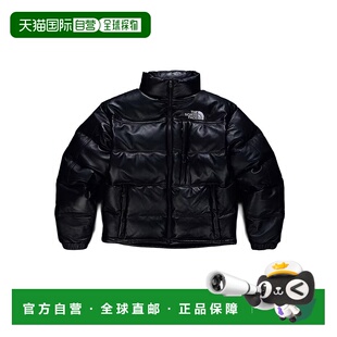 Pack男士 自营欧洲直邮The Leather Face北面 黑色拉链羽绒 North