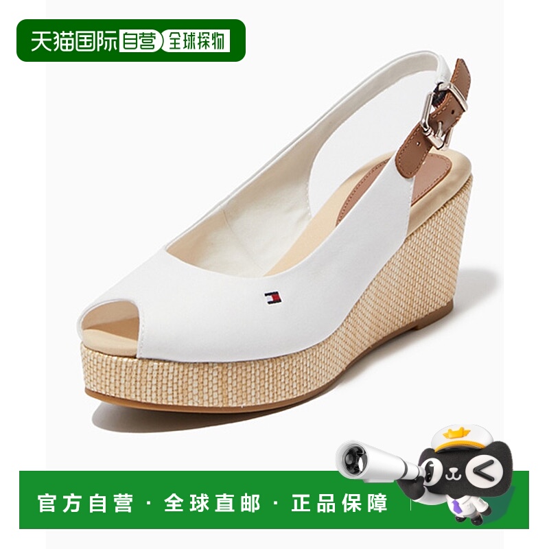 韩国直邮TOMMY HILFIGER 女士凉鞋T52E1ASN380WT1YBL坡跟