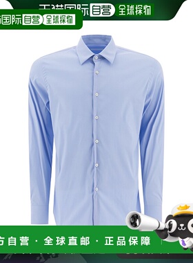 香港直邮PRADA 男士衬衫 UCM60810HTF0012SOOO SS2026 浅蓝色