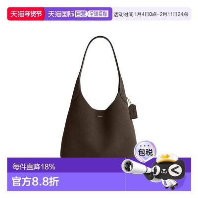 香港直邮COACH蔲驰 Brooklyn 28 品牌Logo标牌 粒面皮革 单肩包