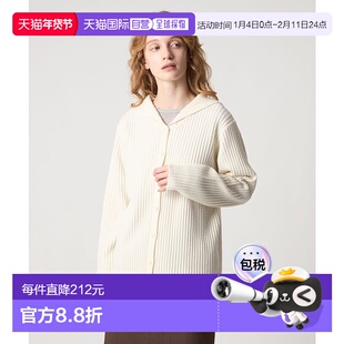 1h可退 日本直邮Steven Alan 女装 羊毛 罗纹水手领针织开衫 8228