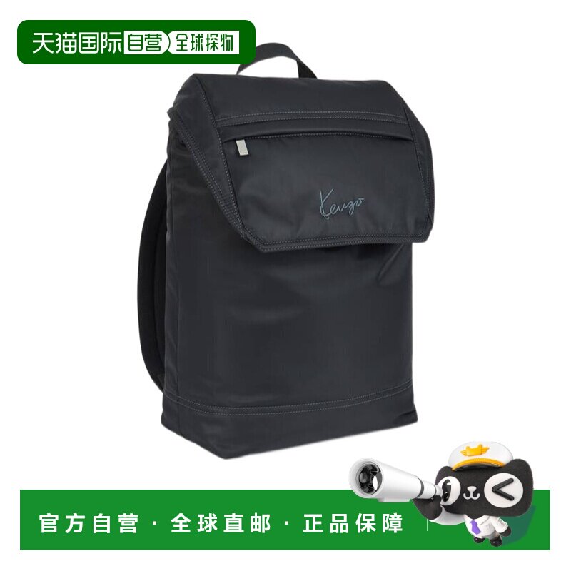 香港直邮KENZO 男士双肩包 FG68SA403F0299 CO 黑色 SIGNATURE 背图片