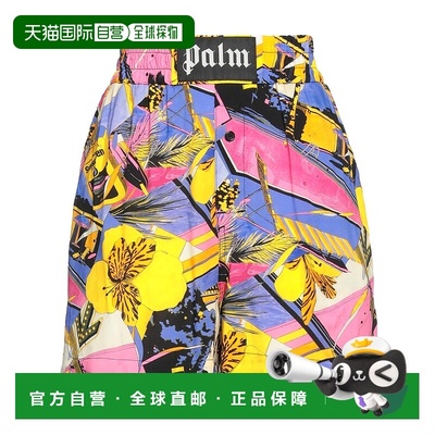 1h可退 香港直邮Palm Angels 棕榈天使 女士 短裤 purple紫色 舒