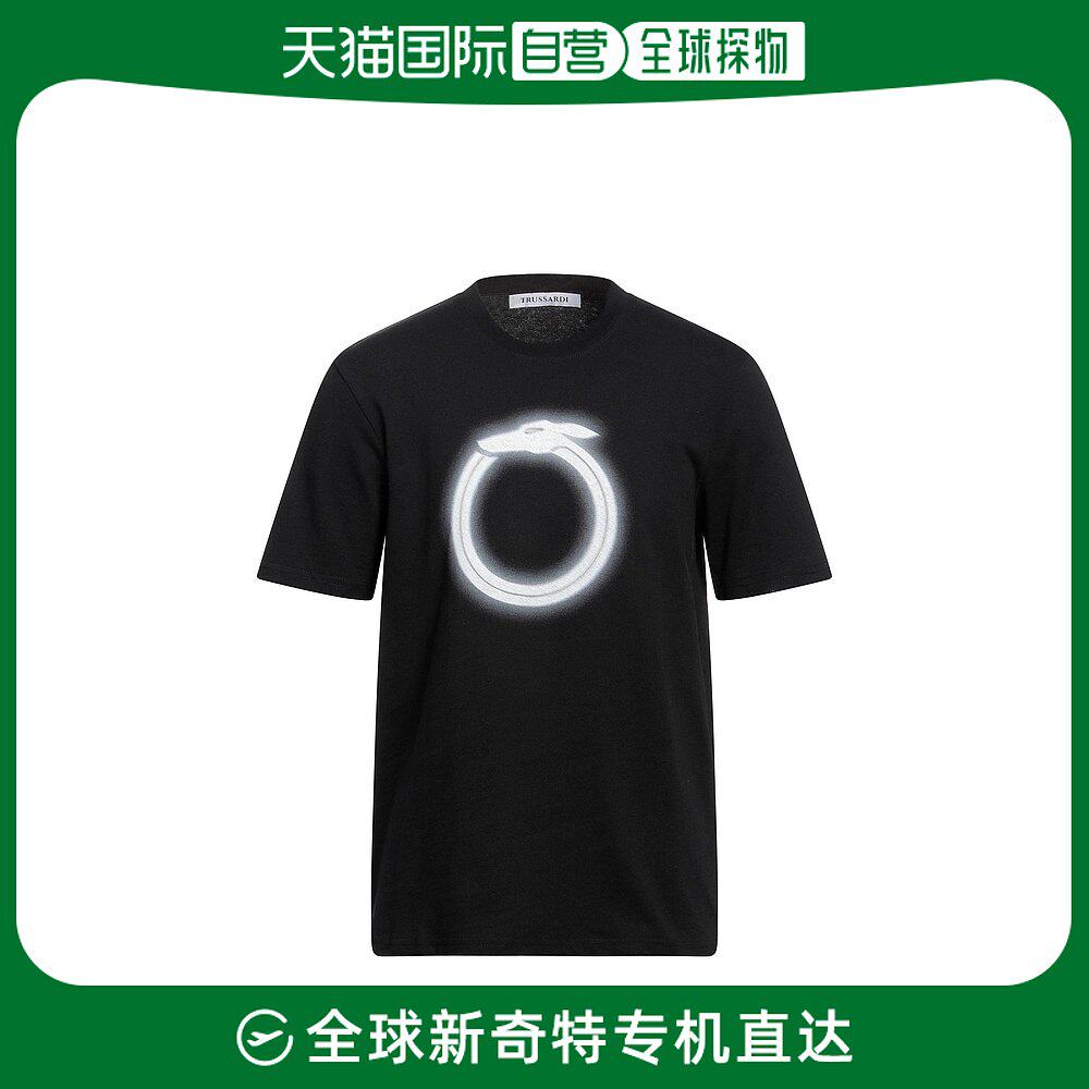 香港直邮潮奢 trussardi jeans 楚萨迪 男士t恤