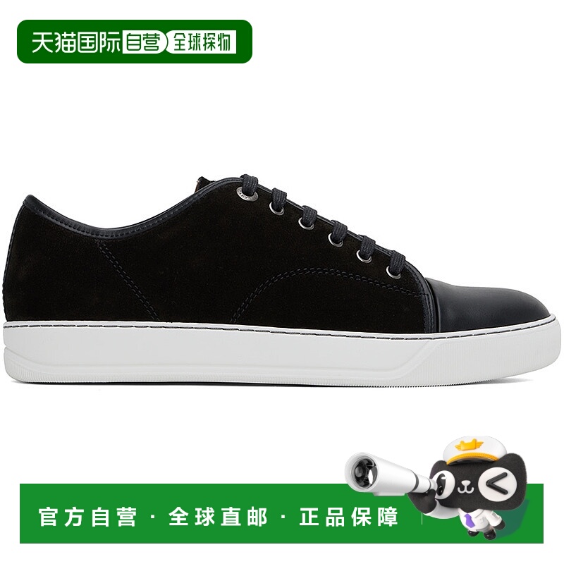 1h可退 香港直邮潮奢 Lanvin 朗雯 男士 黑色 DBB1 运动鞋 FMSKDB