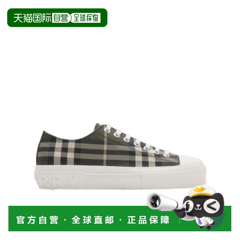 1h可退 香港直邮BURBERRY 男士运动鞋 81188541 AW2025 灰色 格纹