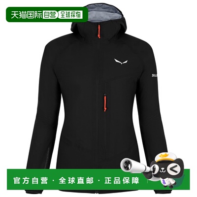1h可退 欧洲直邮SALEWA 女士户外风衣 1022798BLACKOUT CO 黑色