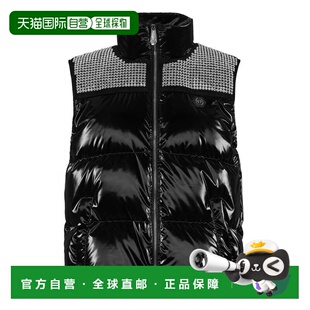 自营philipp plein水晶羽绒服背心-黑色 美国奥莱直发