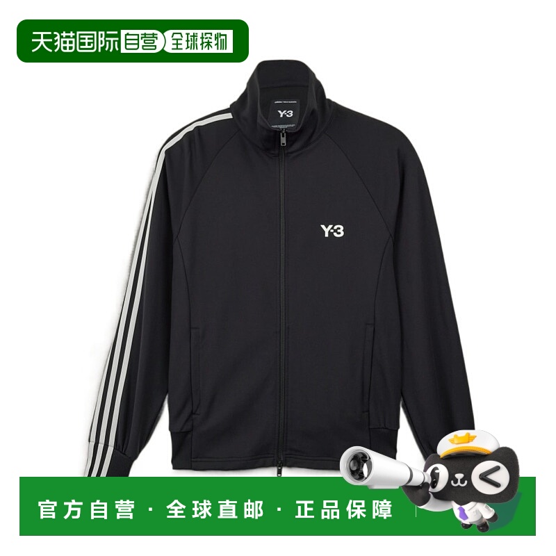香港直邮Y-3 男士夹克 JF0668 AW2024 黑色 3-Stripes 运动夹克