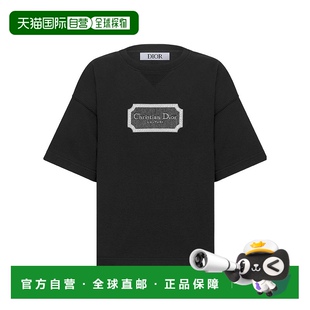 4SBK23TEEBY900 男童T恤 香港直郵DIOR 黑色 短袖 AW2024 1h可退