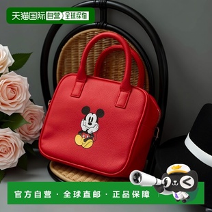 仿皮波士顿包 1h可退 联名米奇 女装 可拆卸肩带2WA 日本直邮COEN