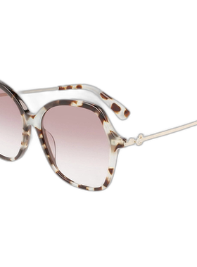 自营 Longchamp 女士 57 毫米白色太阳镜 LO705S-404 - 哈瓦那水