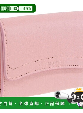日本直邮IL BISONTE 双折钱包浅粉色男女款ssw005pvx001pk180h