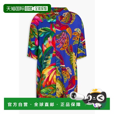 1h可退 香港直邮潮奢 FARM RIO 女士 印花棉纱上衣 300640BLUE