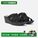 sBlack 自营Naturalizer Wedge Sandals Women Rowena I9067F1001