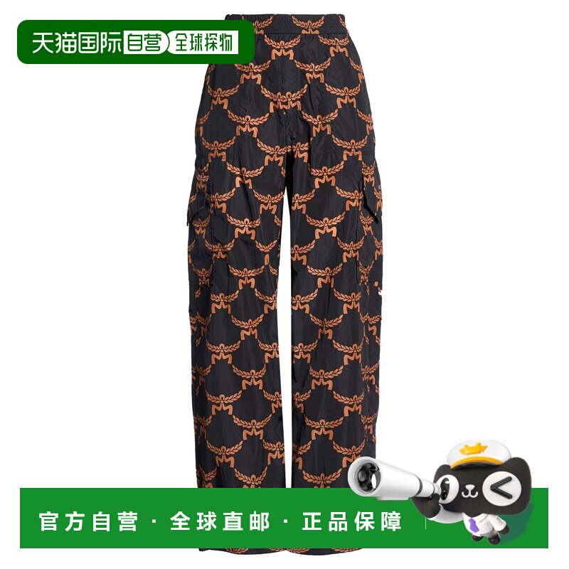 香港直邮MCM 女士 工装长裤休闲裤阔腿裤