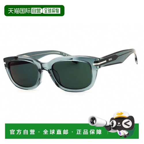 自营hugo bossBOSS 1793/F/S 0KB7 MT透明深灰色/绿色镜面-透明深
