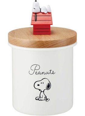 【日本直邮】Skater斯凯达搪瓷罐/木盖750ml史努比ENC8D-A