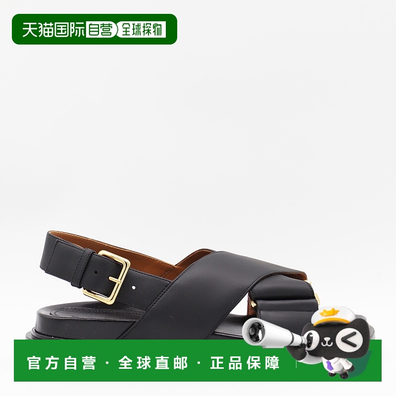 1h可退 香港直邮MARNI 女士凉鞋 FBMS015701P361400N99 AW2025 黑