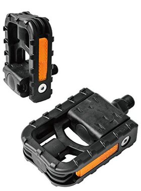 日本直邮GORIX 自行车折叠平脚踏带反光板带收纳 VP-F55 (黑色)