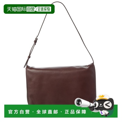 自营The Row Nan Leather Shoulder Bag - brown 美国奥莱直发