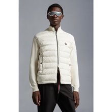 拉链绗缝棉质开衫 Moncler