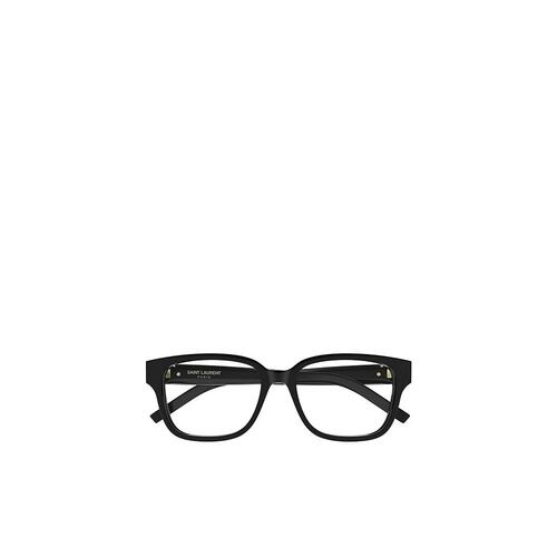 SAINT LAURENT 男士眼镜 SLM150F001 SS2025 黑色 全框平光镜