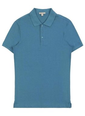 BURBERRY 男士T恤 39494231 SS2021 蓝色 徽标短袖POLO衫