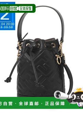 日本直邮Fendi MINI MON TRESOR 水桶包 三用单肩包 黑色 女士 8b