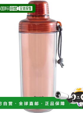 【日本直邮】The peacock孔雀 水瓶 480ml透明杯带手柄 PPB-50 XR