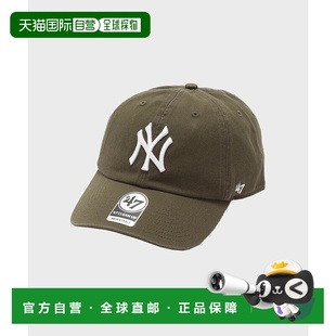 1h可退 日本直邮47Brand 男女同款 CLEAN UP 纽约洋基队刺绣 Adju