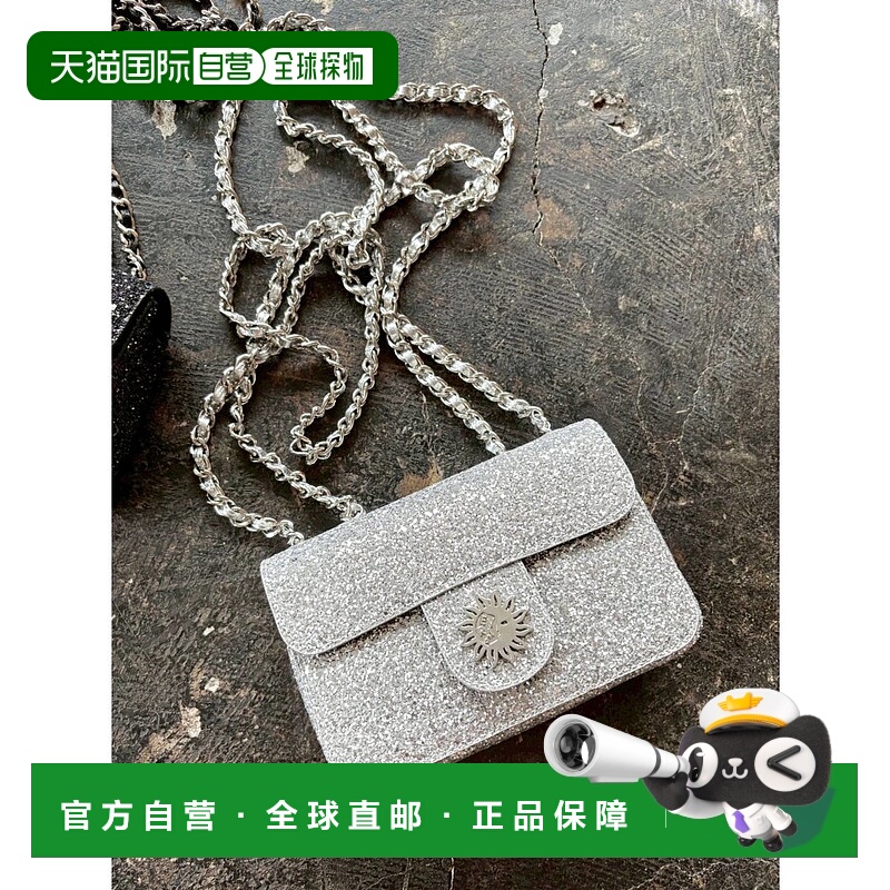 1h可退 日本直邮EVRIS 女装 闪亮感迷你单肩包 双链条设计 372561