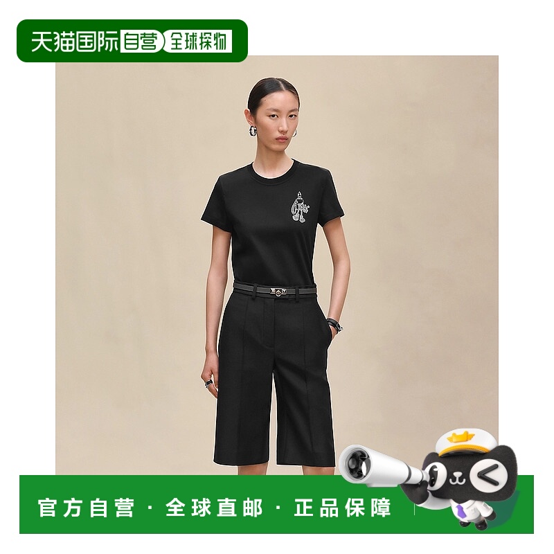 1h可退 欧洲直邮HERMES 爱马仕 25秋冬 H5H4632DC02 女士 短袖T恤