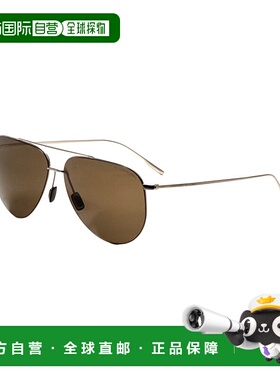 自营 porsche design保时捷设计男式62毫米棕色太阳镜P8939-62B-
