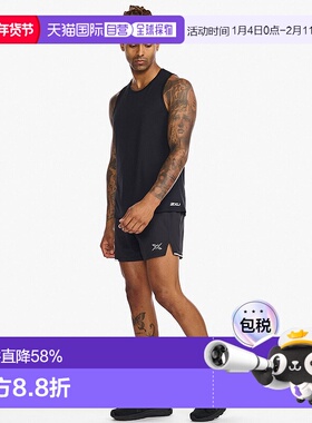 香港直邮2XUAero Tank针织运动透气速干无袖紧身背心男士MR6676a