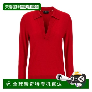香港直邮潮奢 布里奥尼 1h可退 Brioni UMQE 女士 羊绒真丝Polo衫