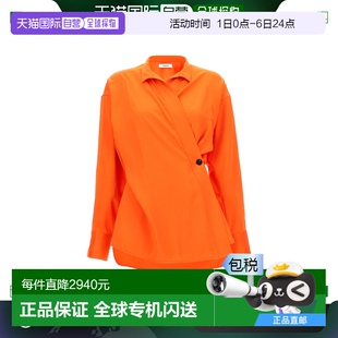 缎面不对称衬衫 香港直邮Salvatore 女士 Ferragamo 770 菲拉格慕