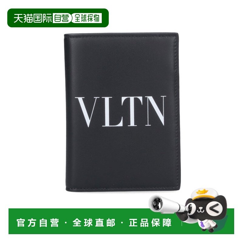 香港直邮VALENTINO 男士钱包 YP0R66LVN0NI AW2023 黑色 徽标钱包