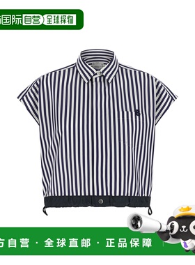 1h可退 香港直邮Sacai 女士 短款衬衫 SCW340 blue蓝色 舒适时尚