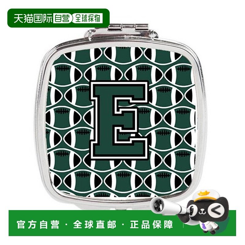 自营 Carolines Treasures CJ1071-ESCM 字母 E 足球绿色和白色紧