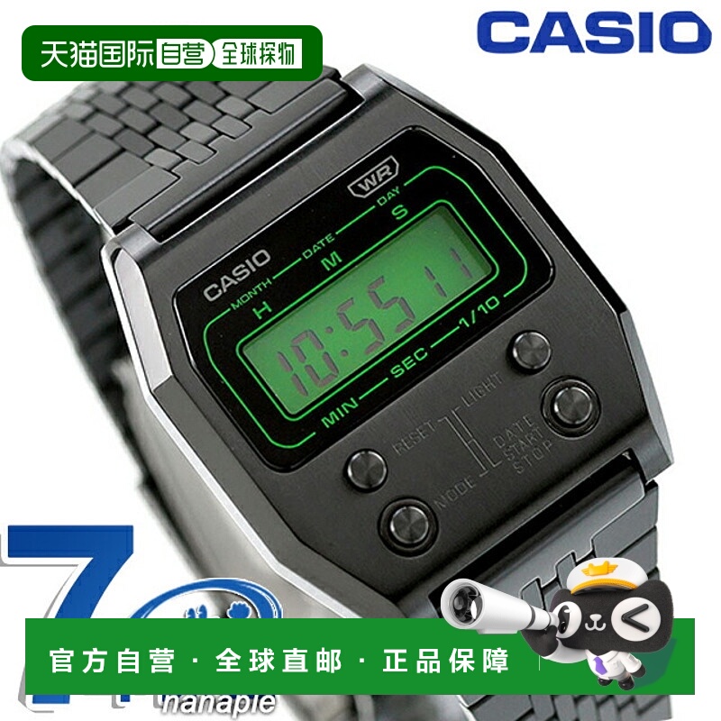 日本直邮卡西欧CASIO石英电池供电A1100B-1高级系列中性男士女士