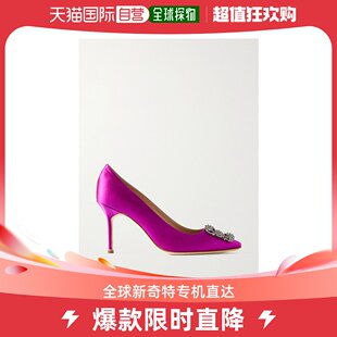 女士Hangisi MANOLO 带缀饰缎布高跟鞋 BLAHNIK 香港直邮潮奢